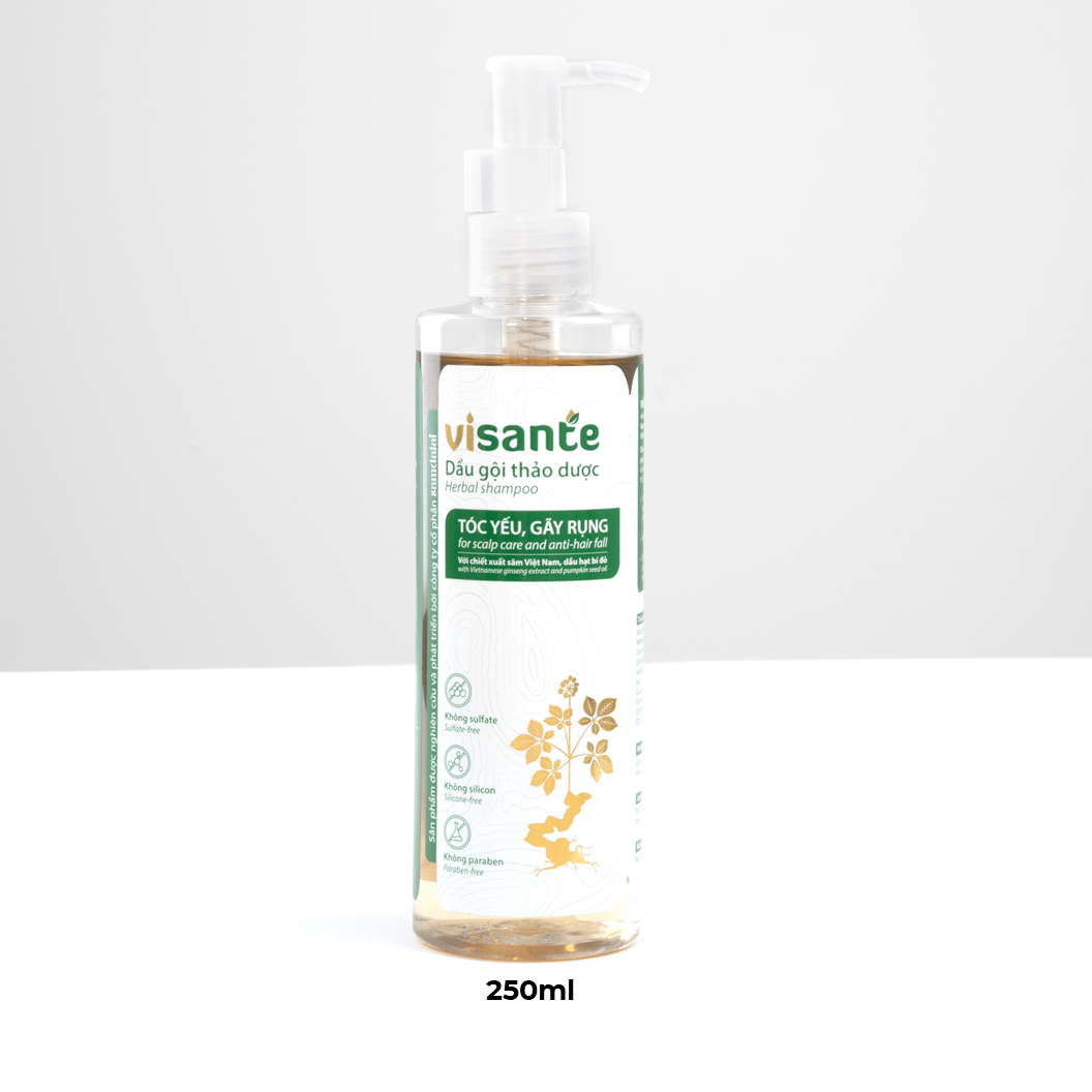 Dầu Gội Thảo Dược Sâm Visante Giảm Gãy Rụng 500ml – Cho Tóc Yếu Gãy Rụng, Chiết Xuất Sâm Việt Nam — ảnh 2