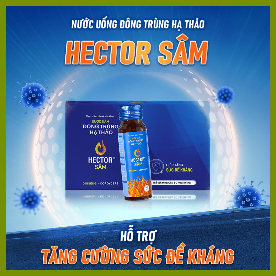 Nước Đông Trùng Hạ Thảo HECTOR Sâm Tăng Cường Sức Khỏe 70ml x 10 Chai — ảnh 6