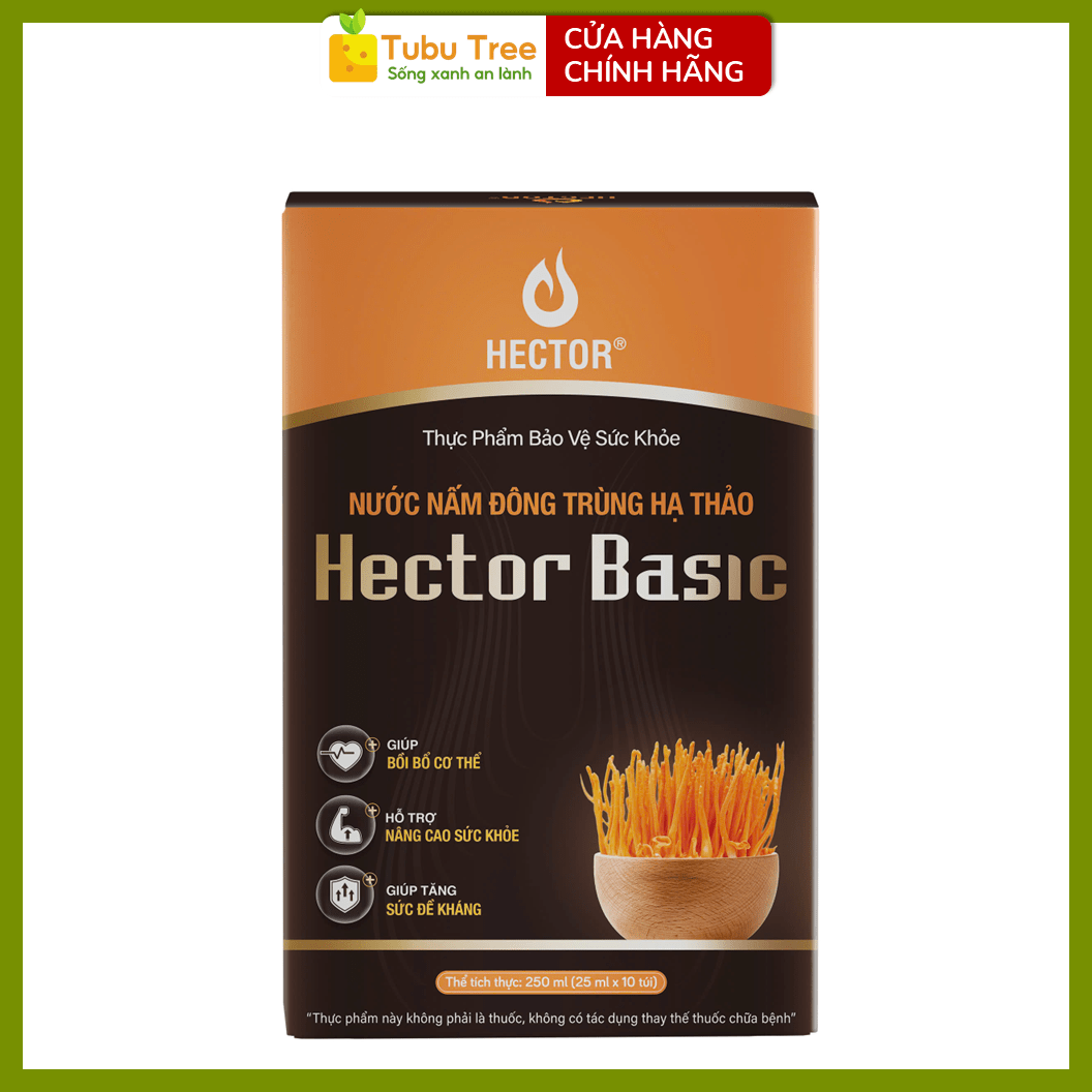 Nước Nấm Đông Trùng Hạ Thảo HECTOR BASIC Dạng Túi 25ml x 10 Gói — ảnh 7