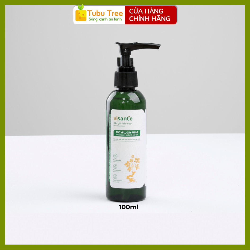 Dầu Gội Thảo Dược Sâm Visante Giảm Gãy Rụng 500ml – Cho Tóc Yếu Gãy Rụng, Chiết Xuất Sâm Việt Nam — ảnh 3