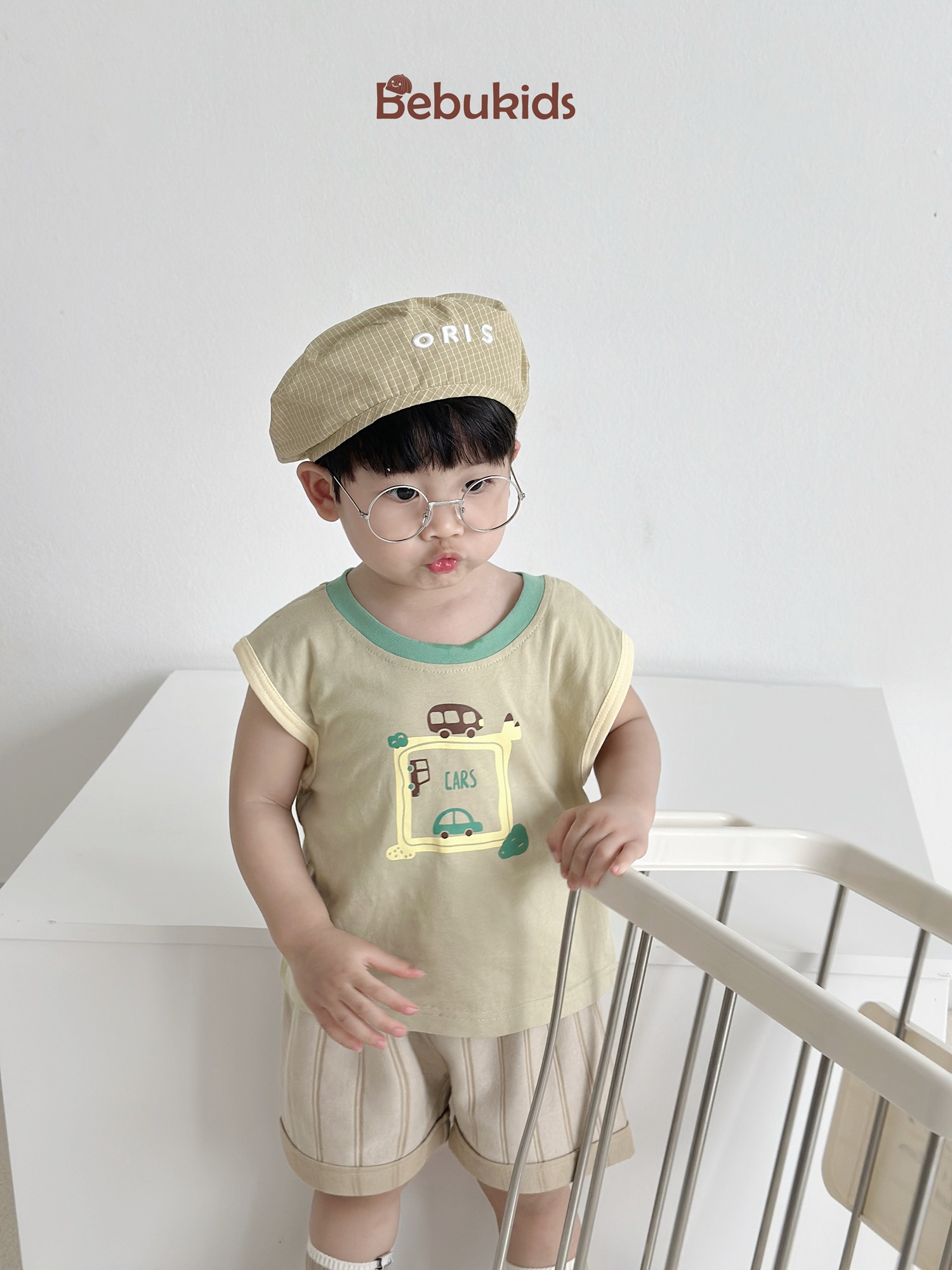 SB2333- bộ sát nách in ô vuông, ô tô