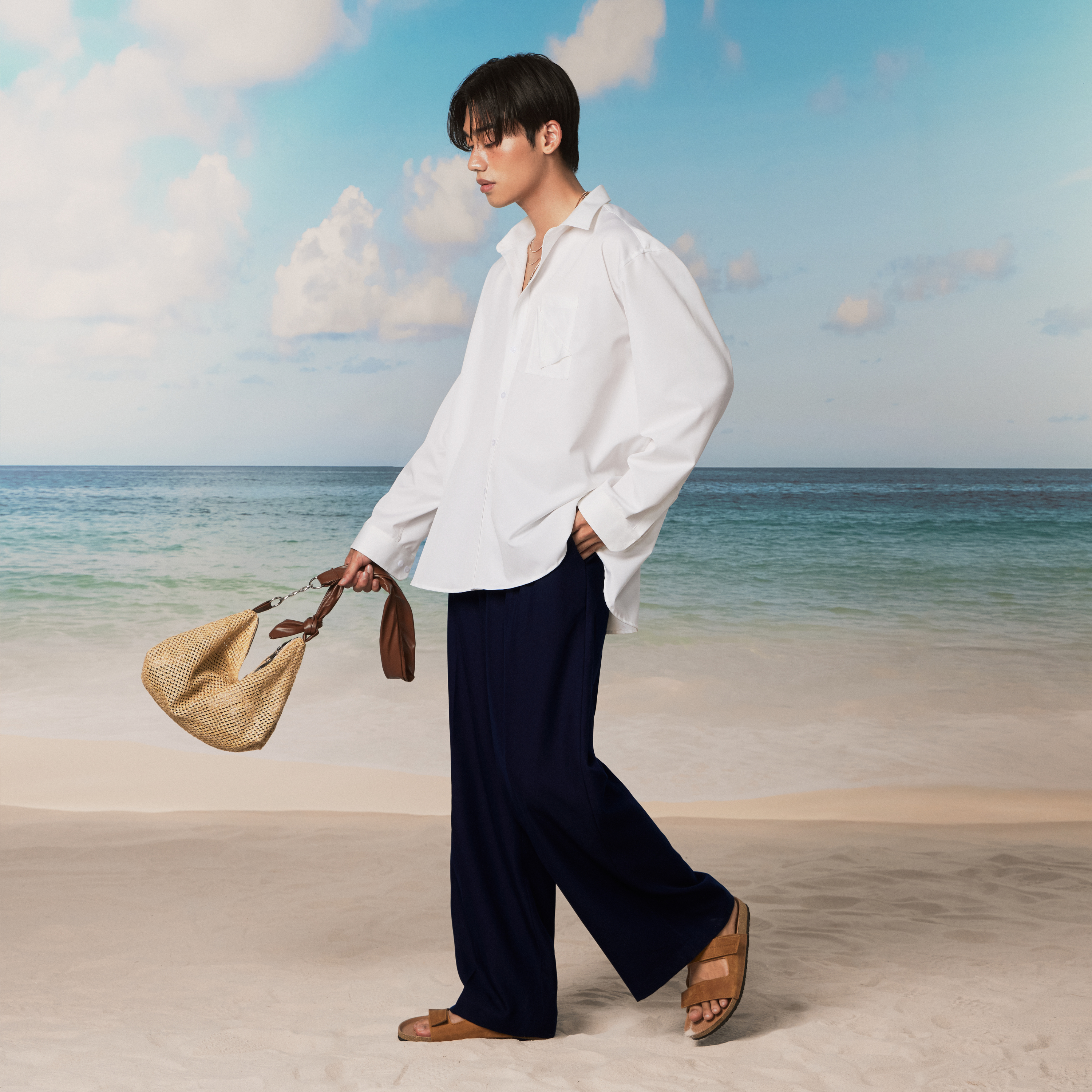 Quần vải Toni Wide-leg Trouser QV04