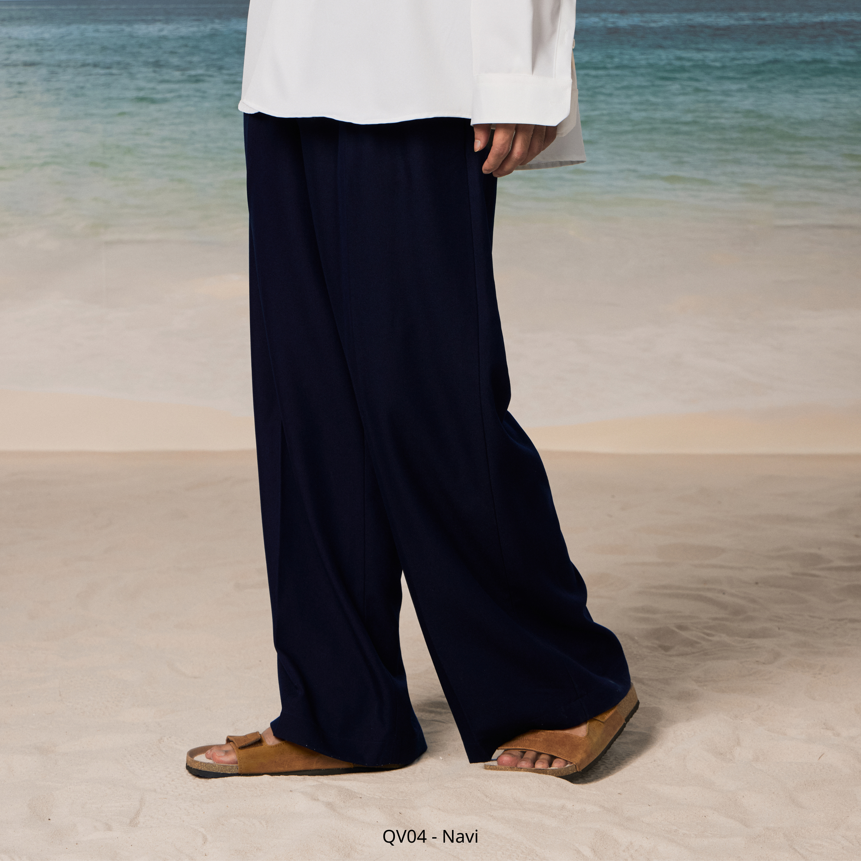 Quần vải Toni Wide-leg Trouser QV04
