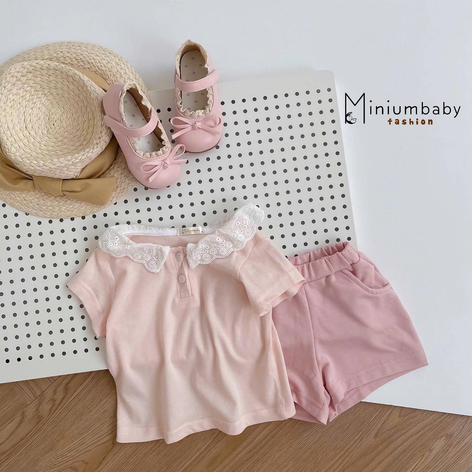 SB2379- bộ cổ zen mix màu hồng nhạt q hồng