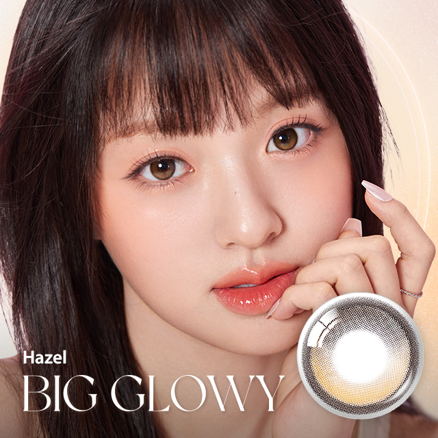 OLENS Official Big Glowy Hazel 1Month 2P Colored Contact Lens