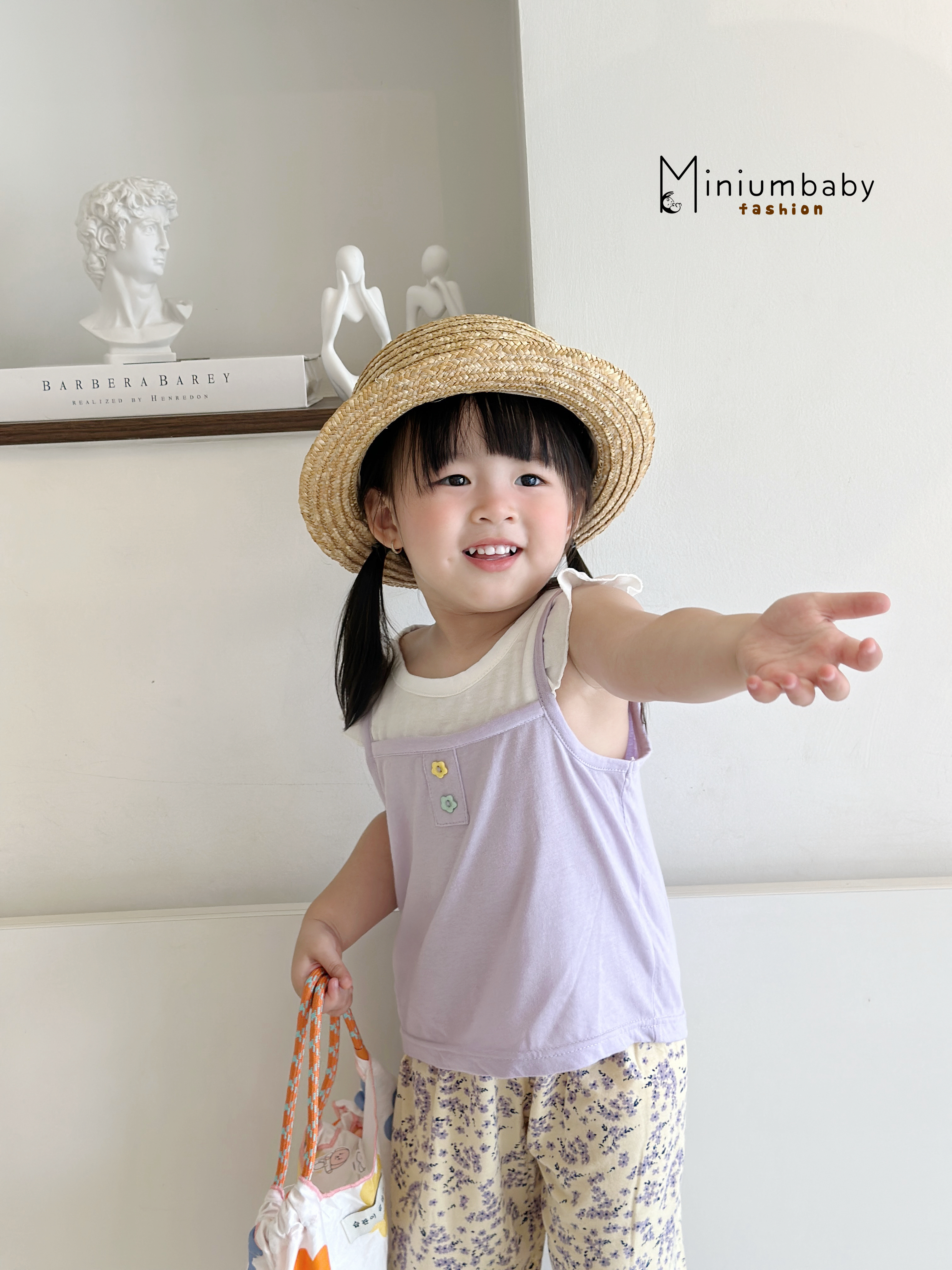 SB2360- bộ cánh tiên 2 dây phối cổ, tay thân trước đính cúc hoa