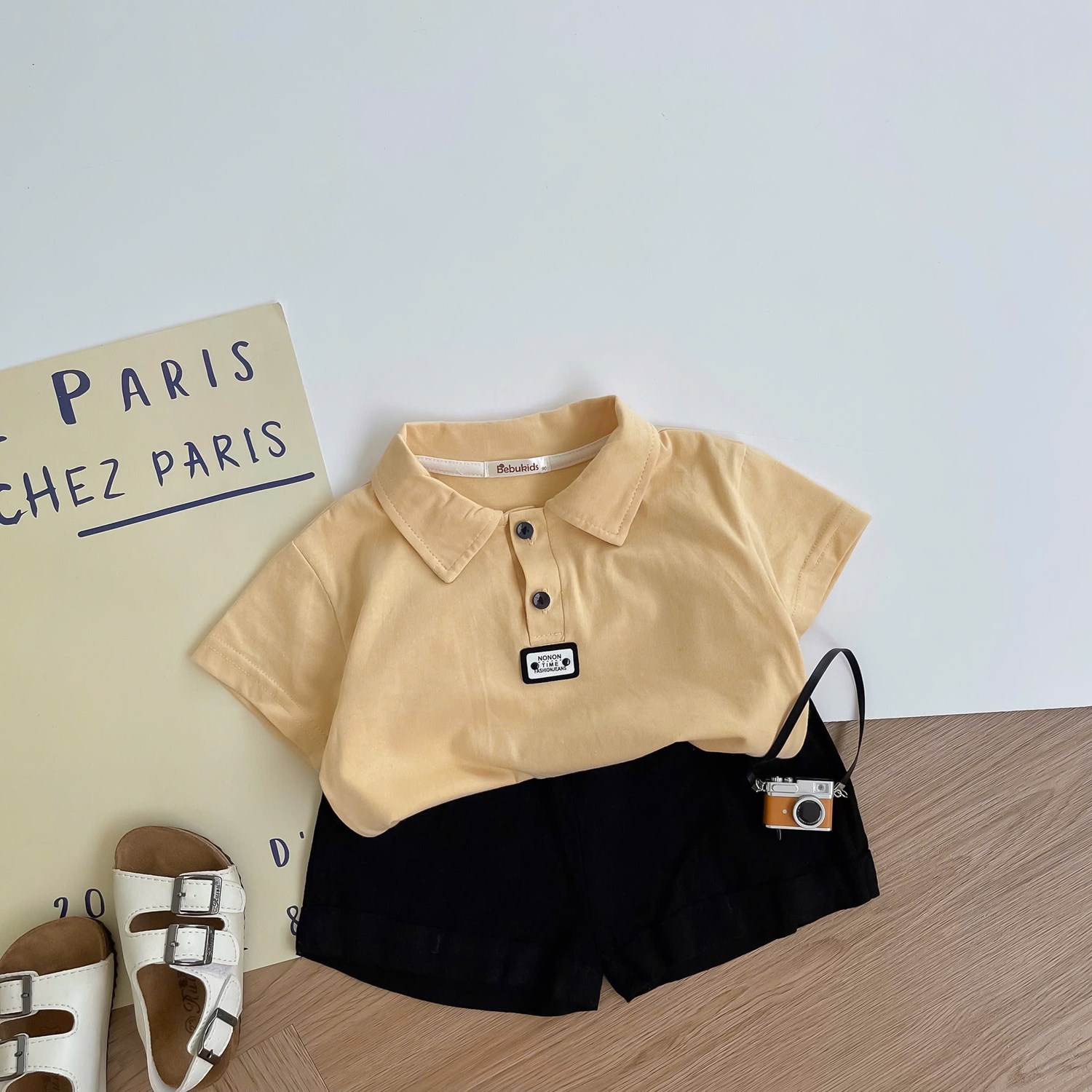 SB2386A- bọ polo mix màu vàng đen