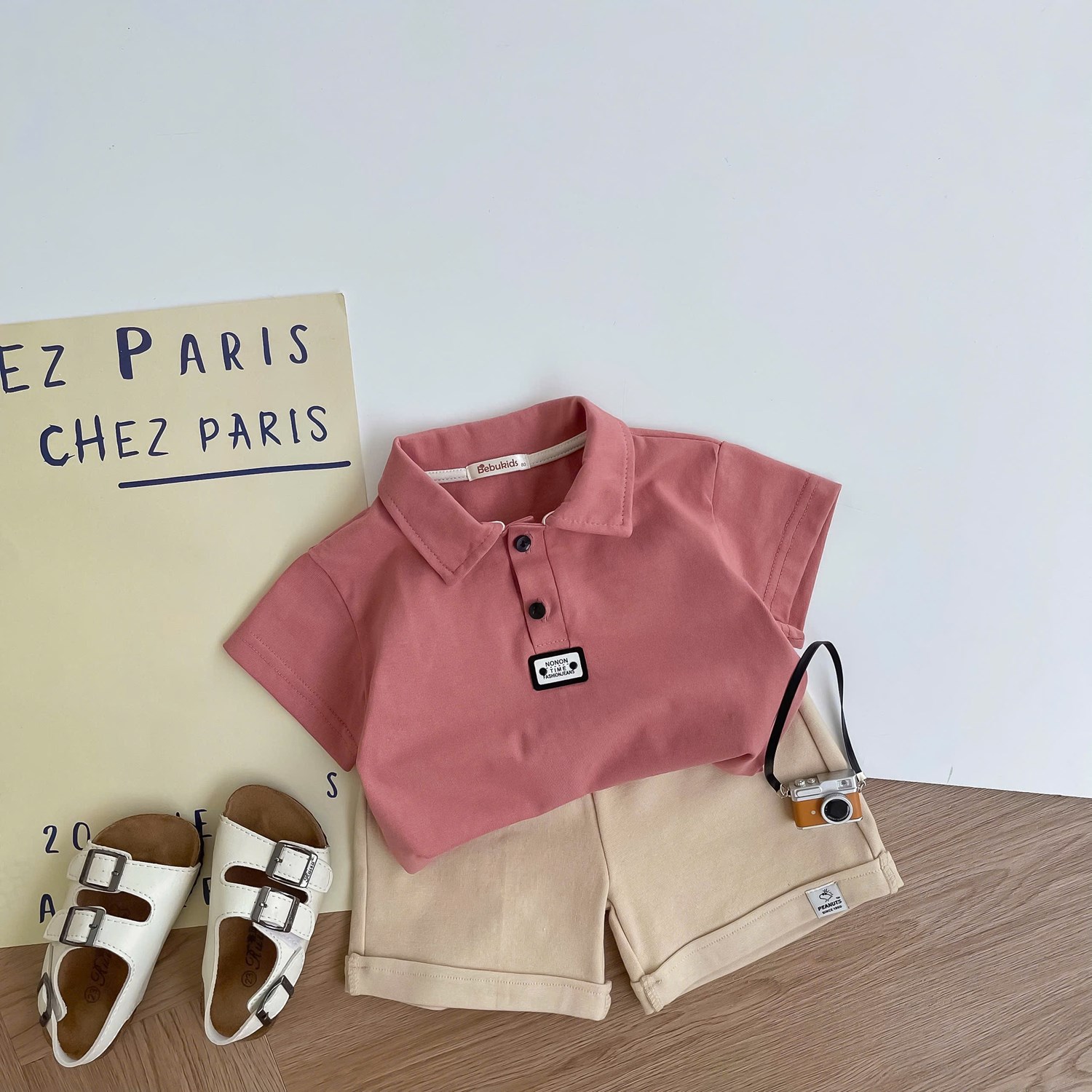 SB2386A- bọ polo mix màu đỏ vàng