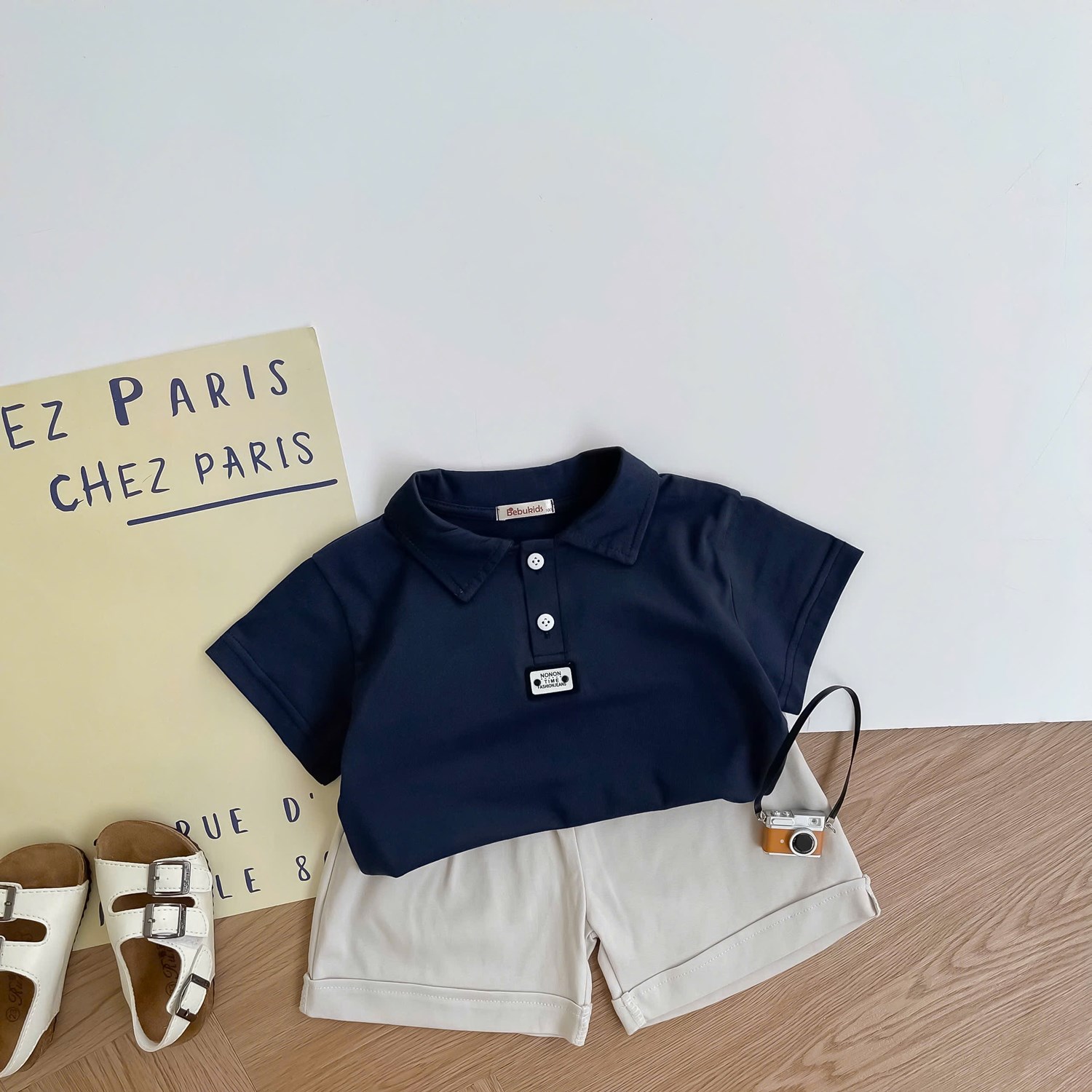 SB2386- bộ polo mix màu bé trai