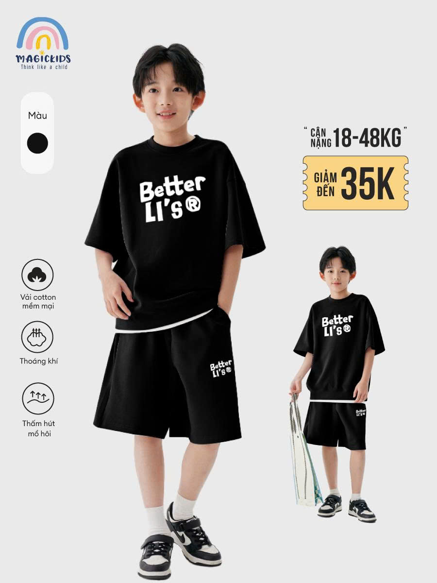 Bộ cotton bé trai BD25006