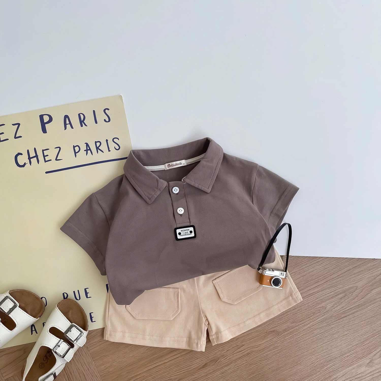 SB2386A- bọ polo mix màu tím vàng