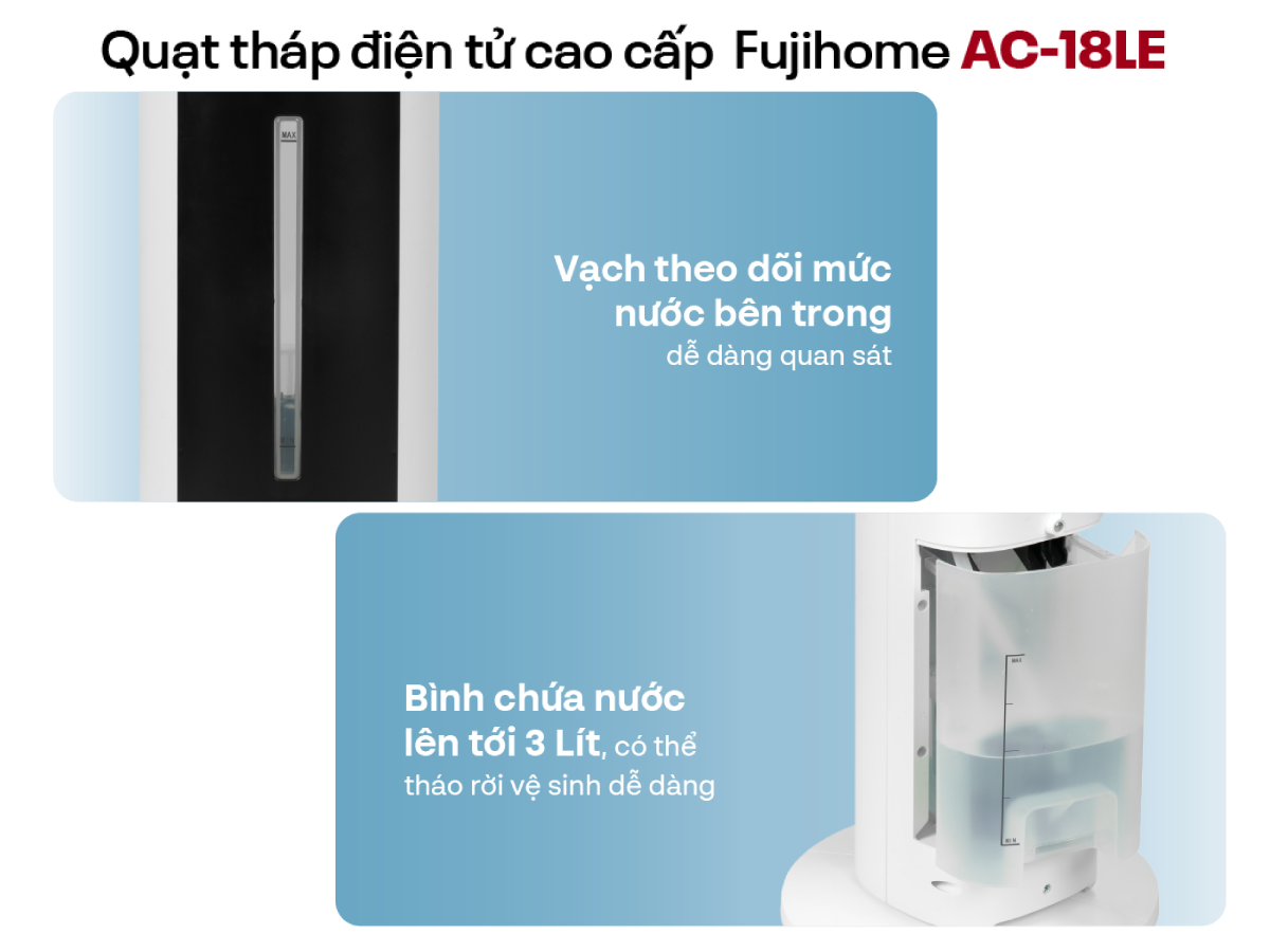 Quạt tháp hơi nước cao cấp Fujihome AC-18LE
