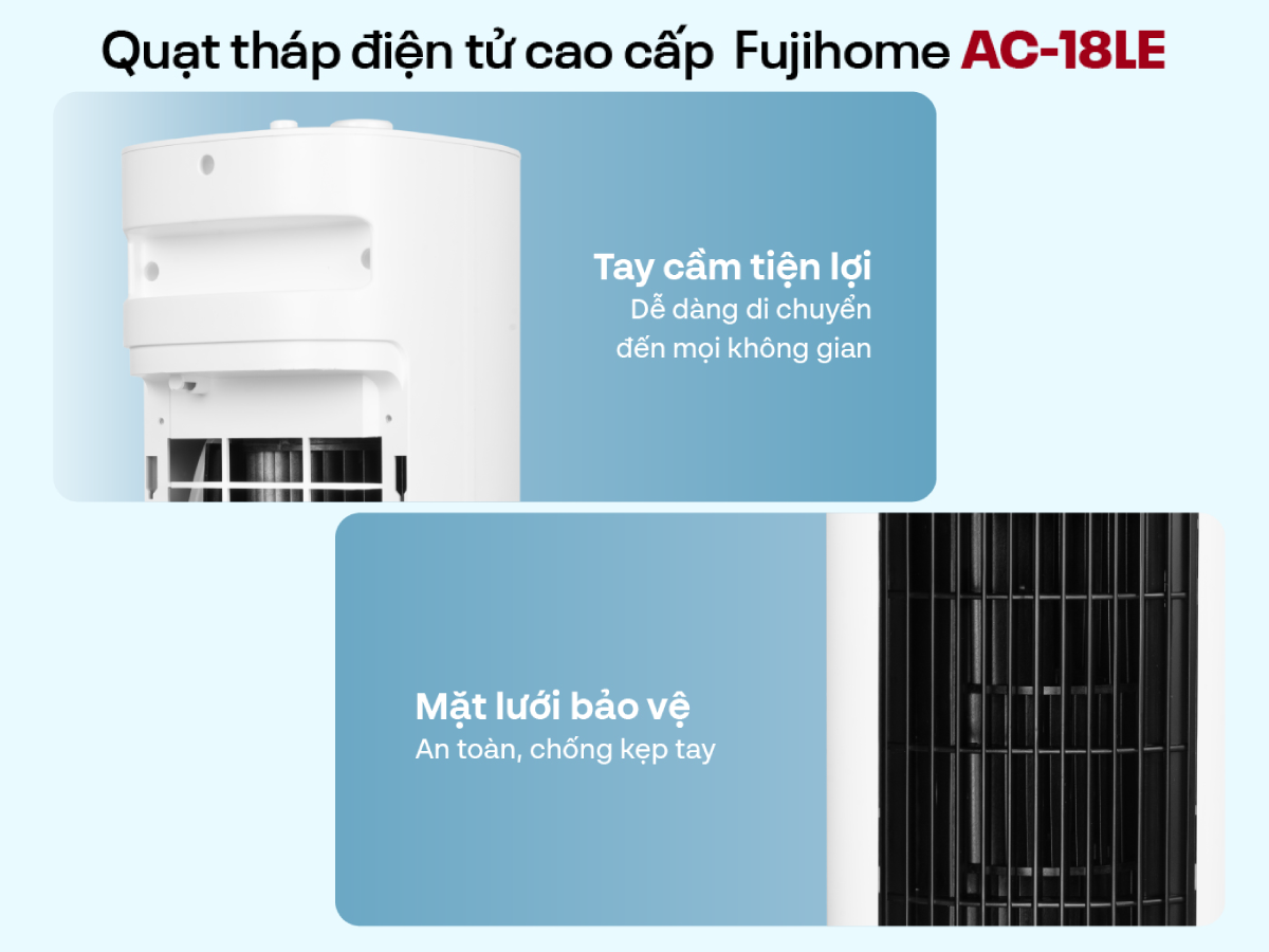 Quạt tháp hơi nước cao cấp Fujihome AC-18LE