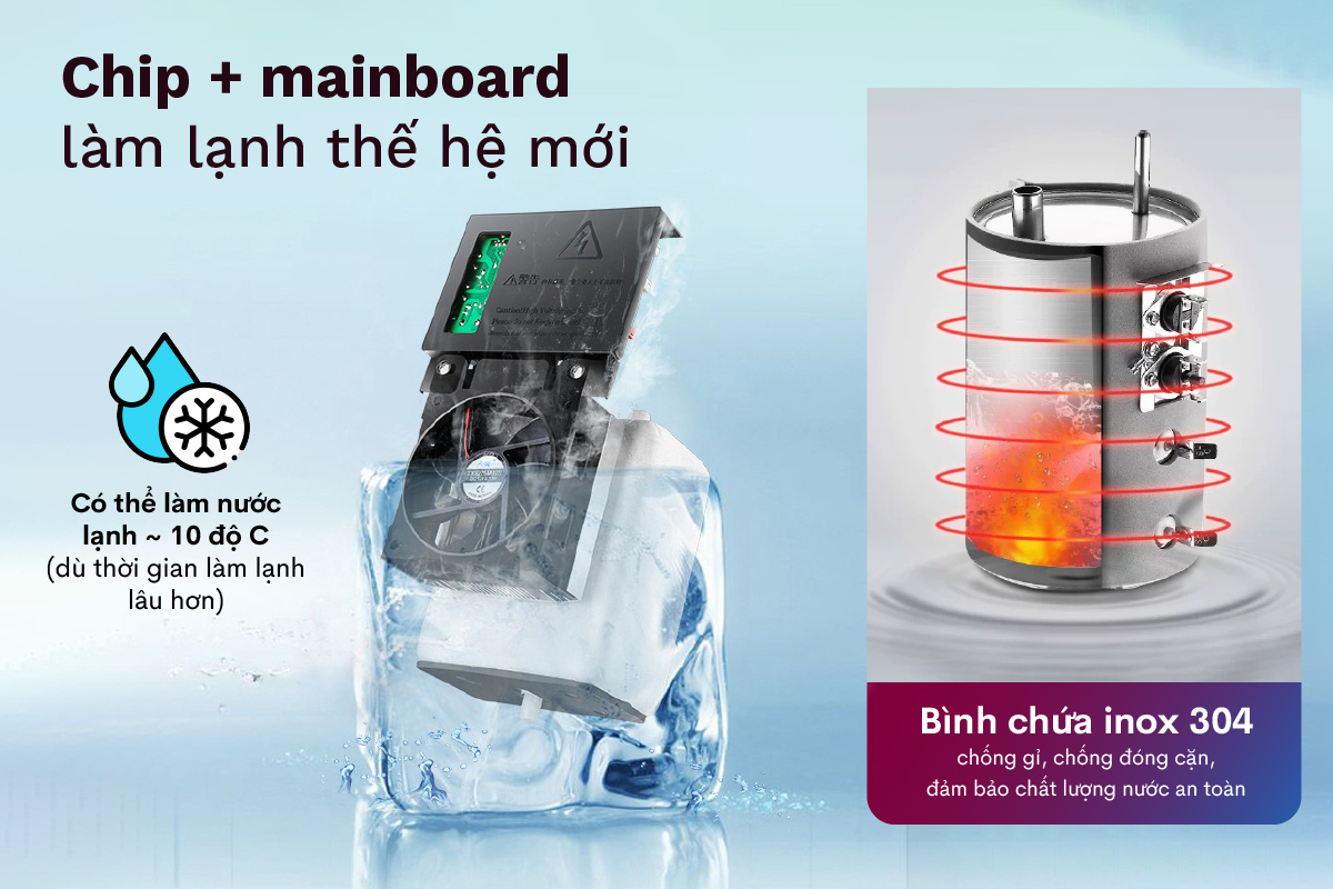 cây nước nóng lạnh Fujihome WD606ES