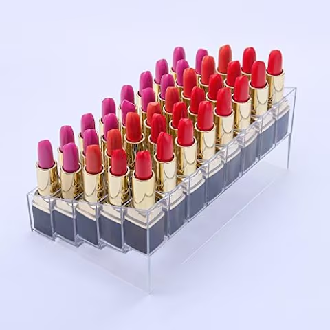 40-Slot Acrylic Lip Organizer
