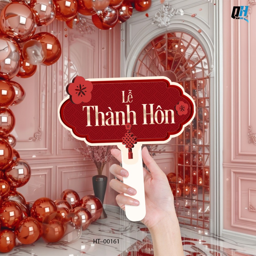 Hashtag Cưới Hỏi Sẵn Tay Cầm – Phụ Kiện Chụp Hình Đám Cưới, Đám Hỏi, Tiệc Cưới Trang Trí Bàn – QH Anime Decor