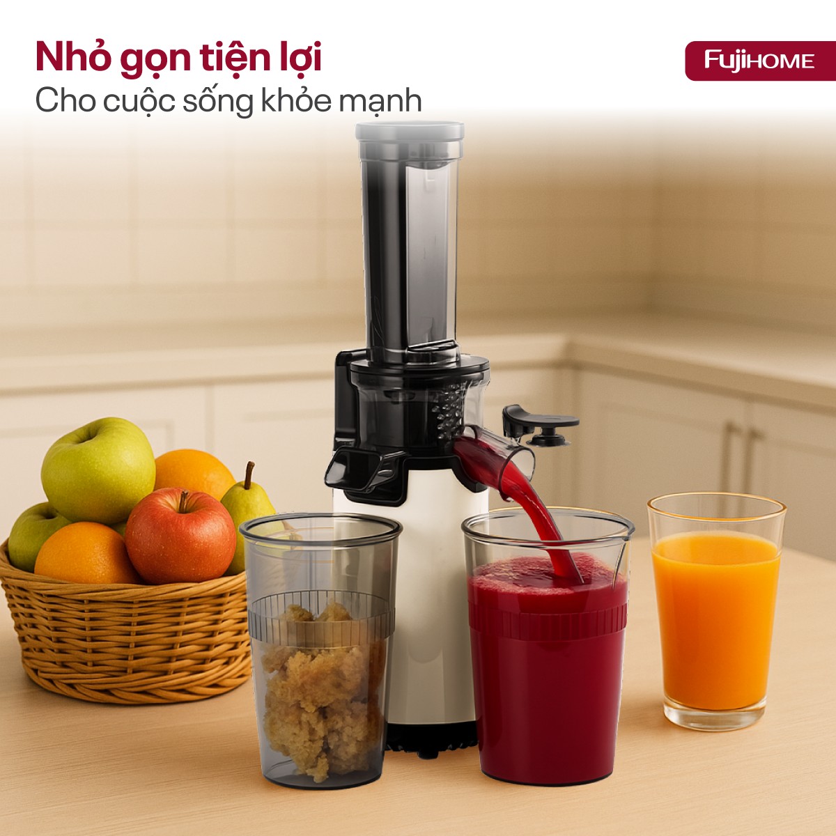 Máy Ép Chậm Mini Fujihome SJ06