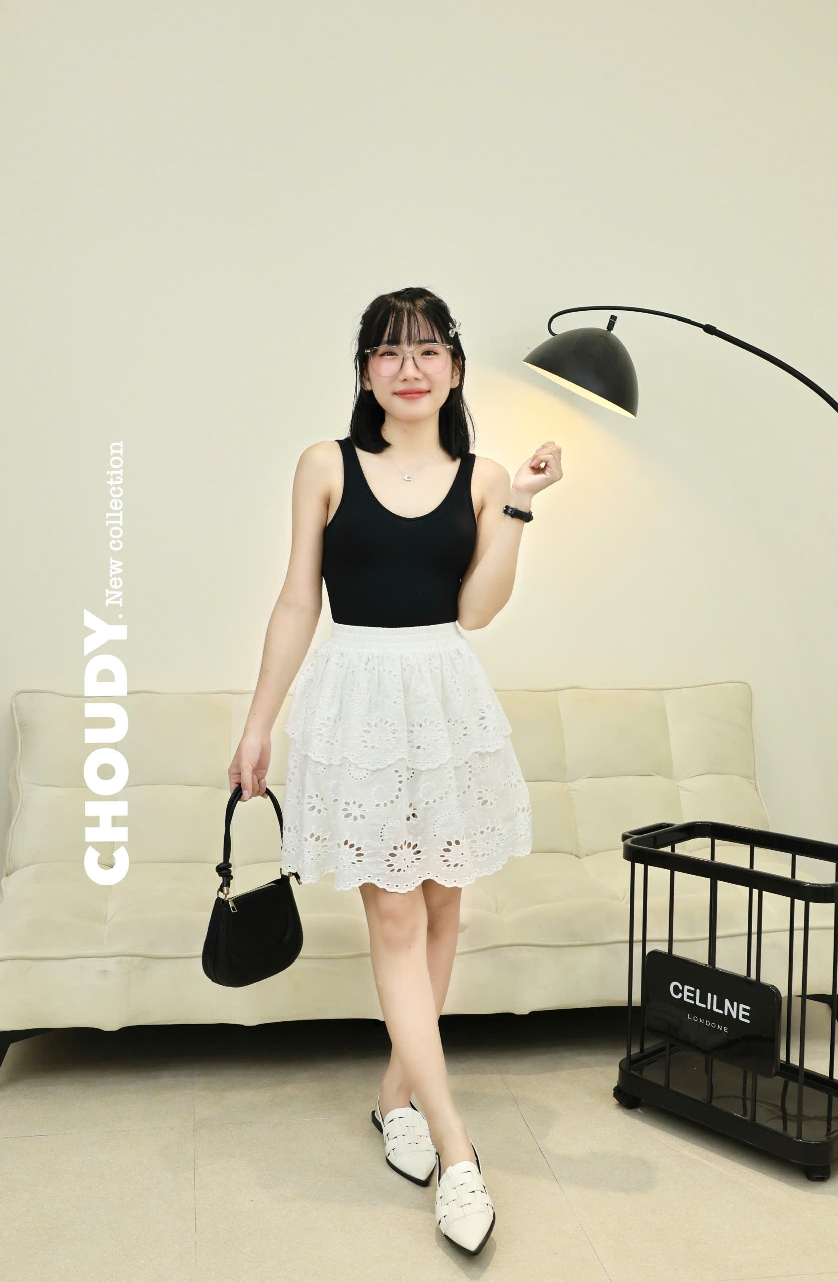 U35 CHÂN VÁY REN TRẮNG