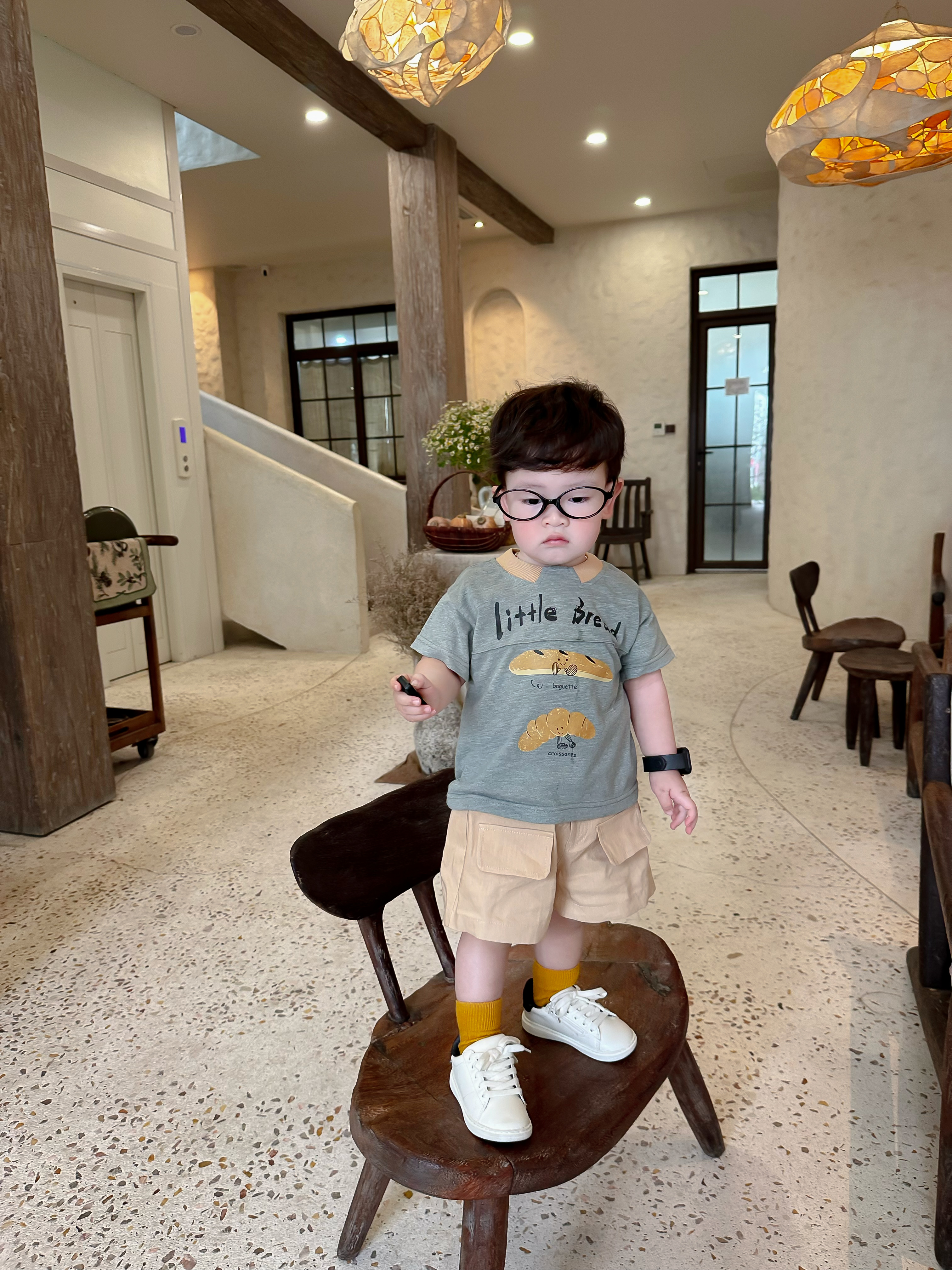 SB2238- bộ cộc tay in bánh mỳ, little bread