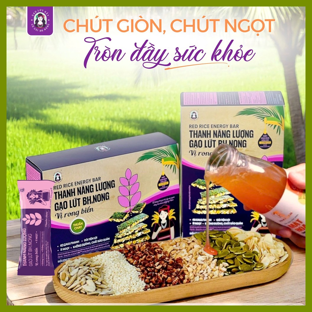 Thanh gạo lứt rong biển BH.NONG 180g — ảnh 8