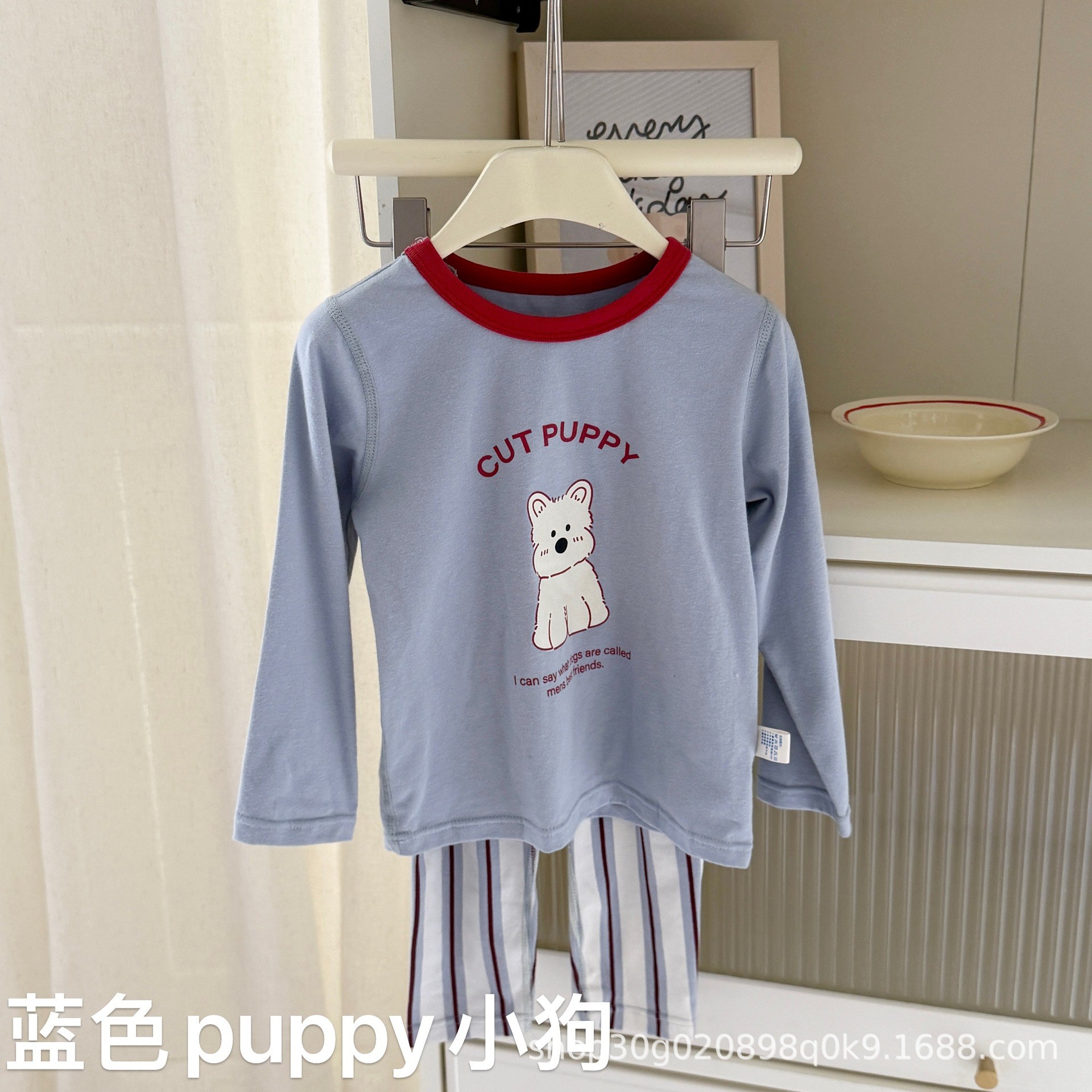 Bộ homewear Hey Honey cut puppy xanh HV