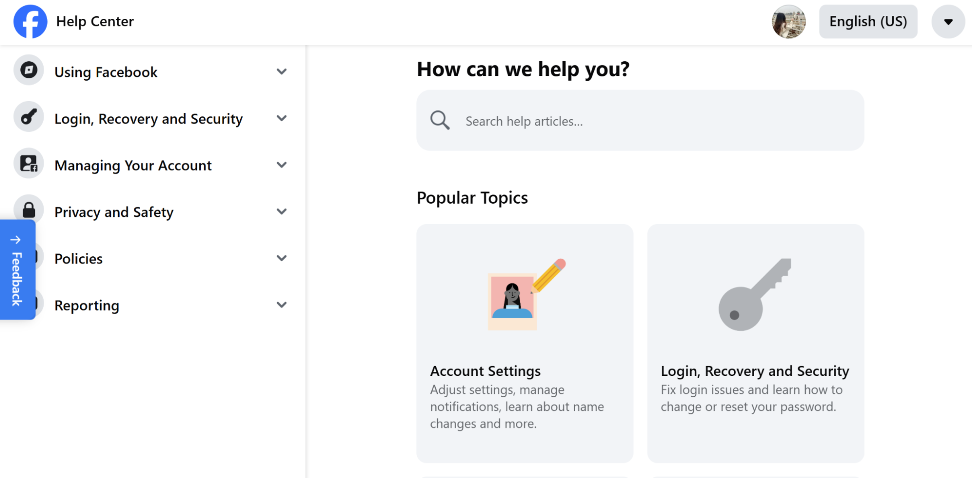 Facebook Help Center