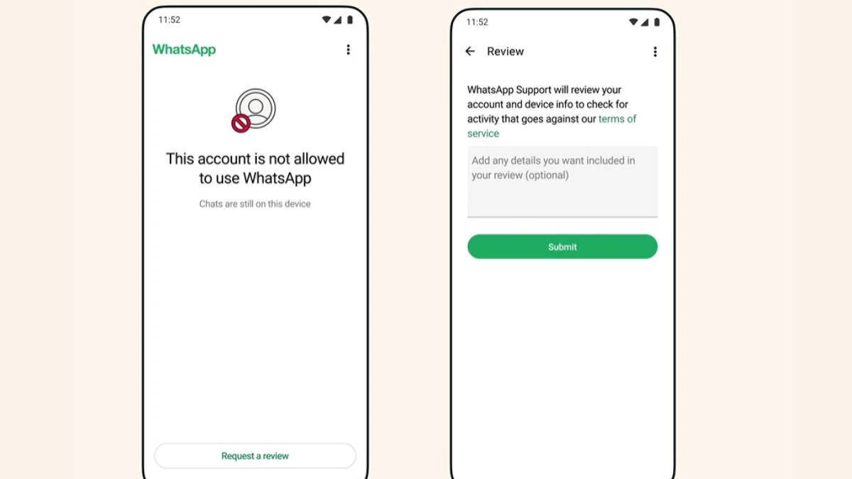 what causes WhatsApp ban