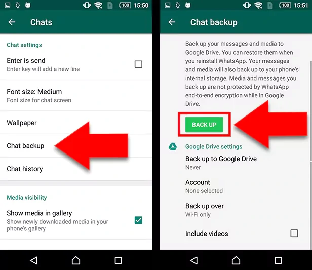 how to backup whatsapp messages automatically