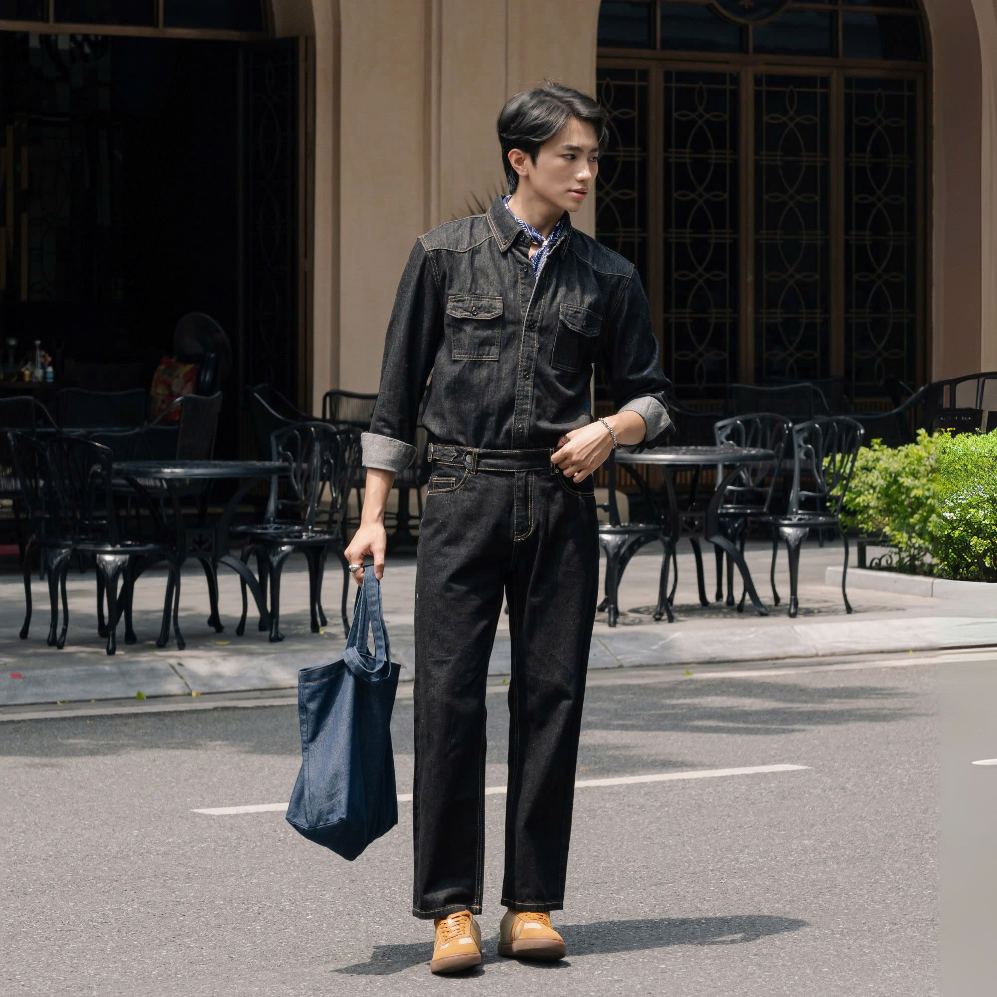 Set Denim Regular dài