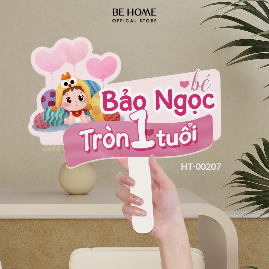 Hashtag Trang Trí Sinh Nhật Cho Bé, Phụ Kiện Cầm Tay Check-in Chụp Hình Dễ Thương, Lưu Giữ Khoảnh Khắc – BeHome Decor