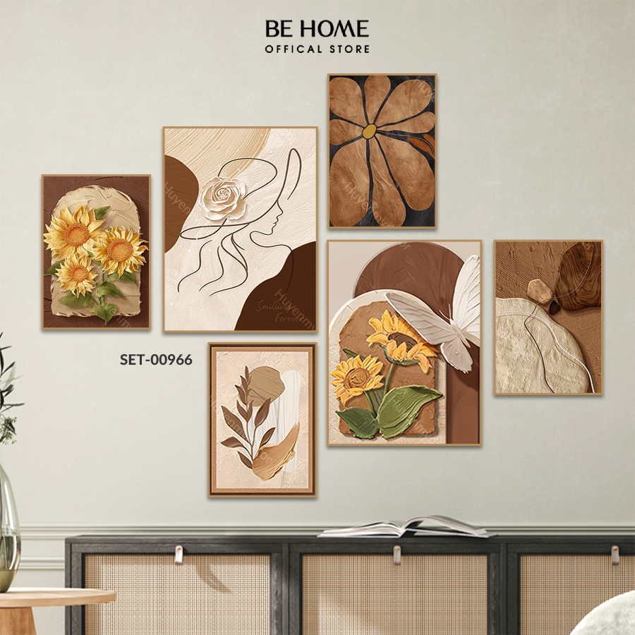 Set 6 Tranh Dán Trang Trí Hình Cô Gái, Phong Cách Nghệ Thuật, Decor Nhà Đẹp, Phòng Ngủ, Nail, Mi, Spa - BeHome Decor