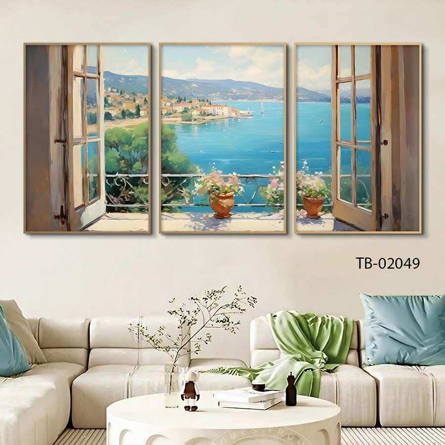 Bộ 3 Tranh treo tường nghệ thuật