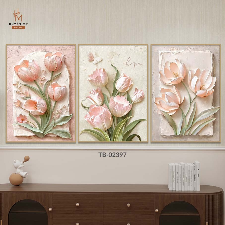 Bộ 3 Tranh Treo Tường Canvas Phong Cảnh Biển, Trang Trí Phòng Khách, Phòng Ngủ, Khách Sạn, Homestay - Huyền My Decor