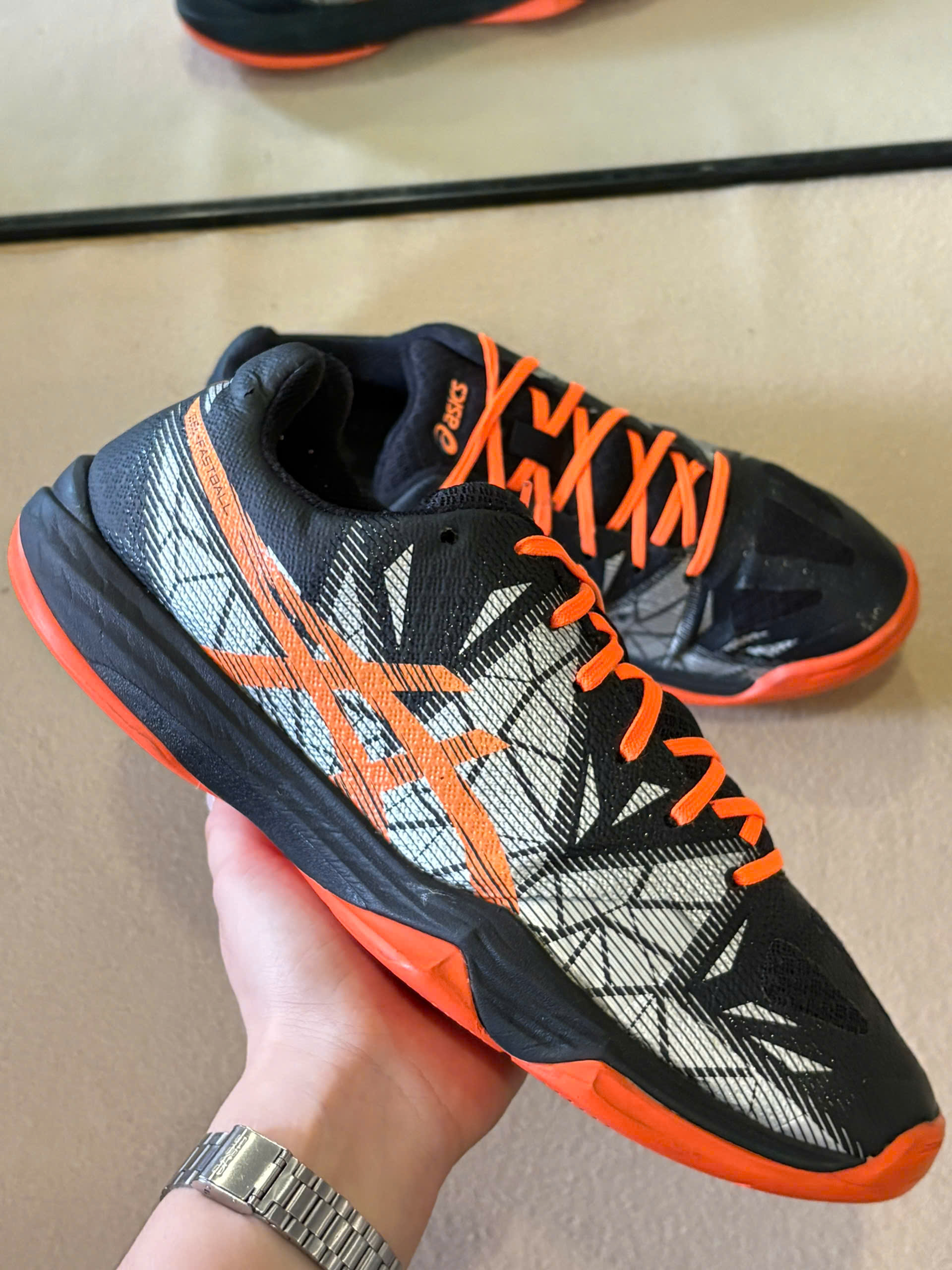 ASICS GEL-FASTBALL 3 Indoor Court Shoes E712N-001 - Black