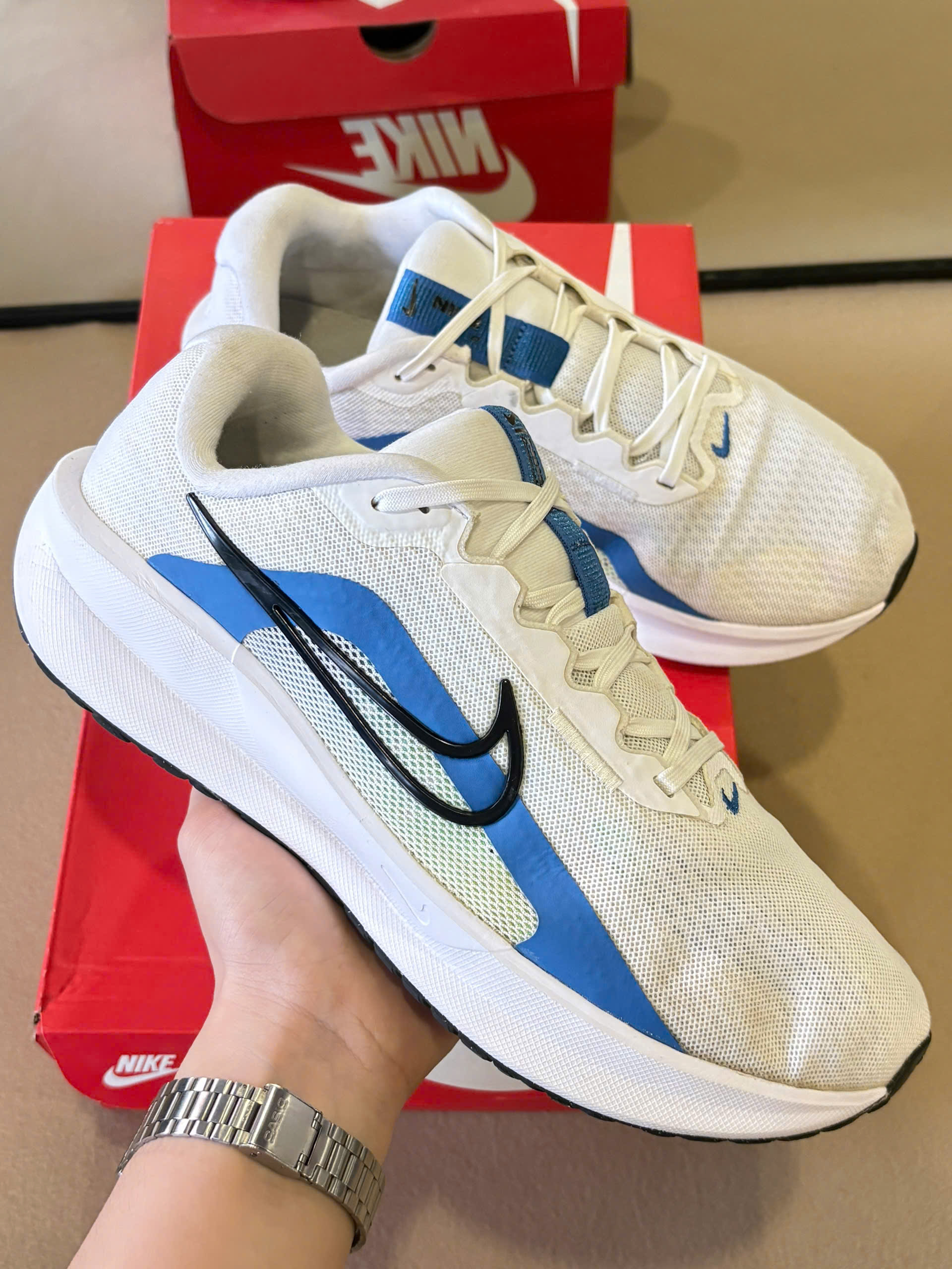 Nike Downshifter 13 Extra Wide ‘White Star Blue’ FJ1284-103