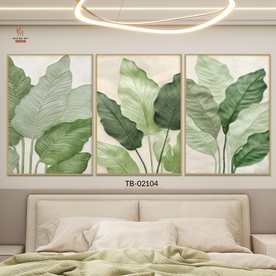 Bộ 3 Tranh Treo Tường Canvas Bình Hoa Nghệ Thuật Phong Cách - Trang Trí Phòng Khách, Phòng Ngủ Hiện Đại - Huyền My Decor