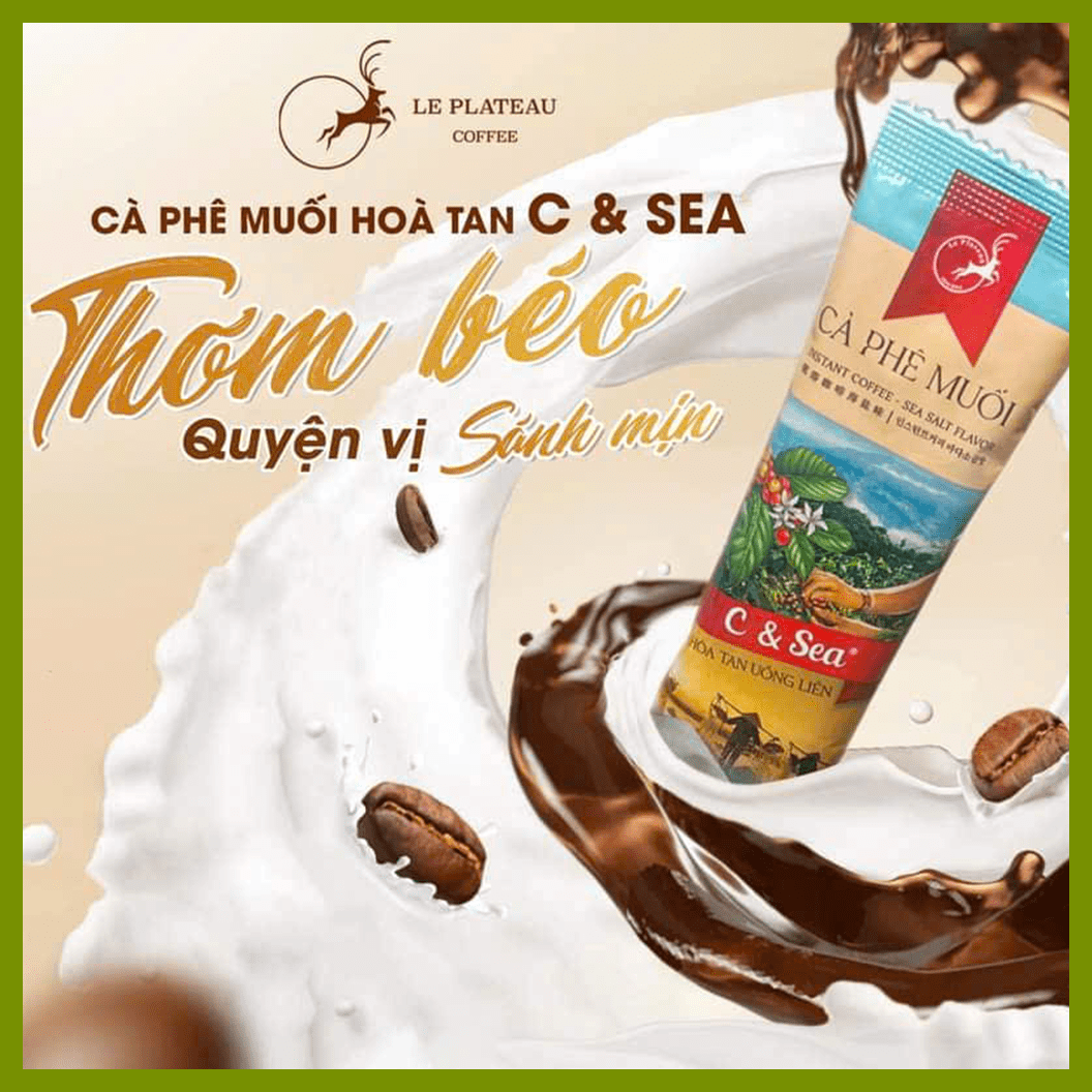 Cà Phê Muối C&Sea Đậm Đà Thơm Béo Chuẩn Gu Huế Hộp 16g x 10 gói — ảnh 3