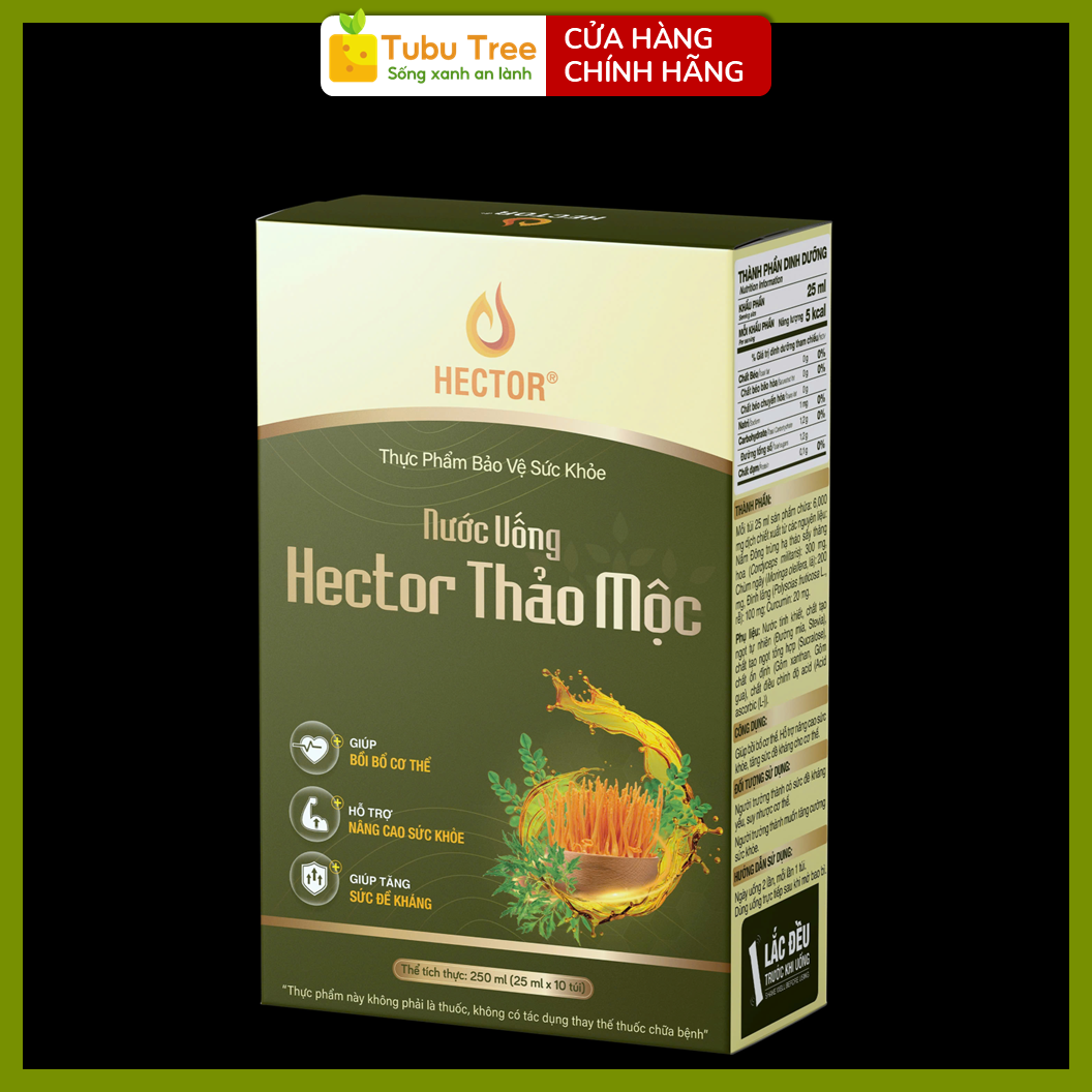 Nước Uống Đông Trùng Hạ Thảo Hector Thảo Mộc 25ml x 10 gói – Bồi Bổ Cơ Thể, Tăng Sức Đề Kháng — ảnh 7