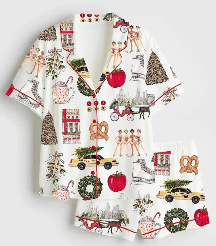 Short Pijama - CHRISTMAS-White-L