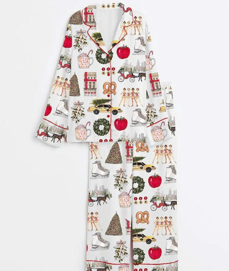 Long Pijama - CHRISTMAS-White-3XL
