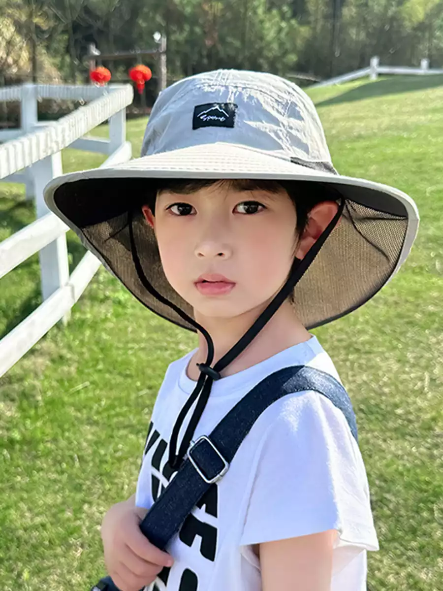Mũ bucket vành rộng có che gáy dành cho bé trai & bé gái HZ2512_10