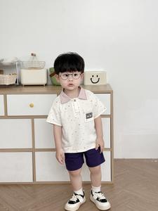 SB2249- bộ polo cộc tay logo phi hành gia