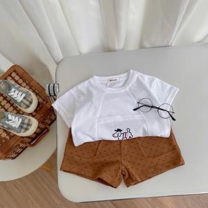 Bộ cộc tay in chú cún, thank you so much