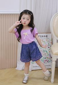 Bộ cộc quần đùi bé gái không cổ