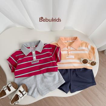 SB2259- bộ polo kẻ ngang