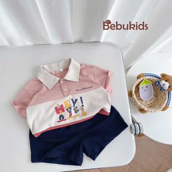 Bộ polo phối than in chuột mickey, hey