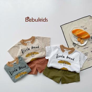 SB2238- bộ cộc tay in bánh mỳ, little bread