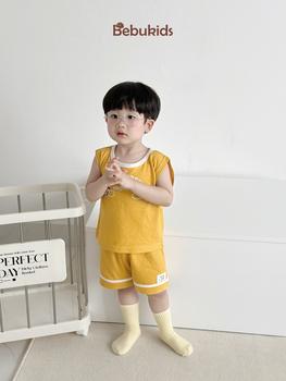 Bộ sát nách bé trai in voi