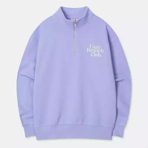 Product image - SPAO BRUNCH CLUB Half Zip Up Sweatshirt