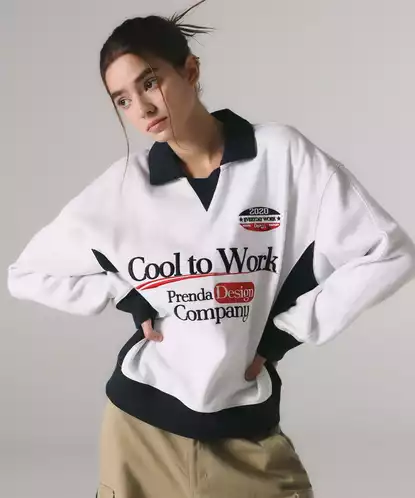 Product image - PRENDA COMBINATION COOL TO WORK SWEATSHIRT HEATHER GRAY